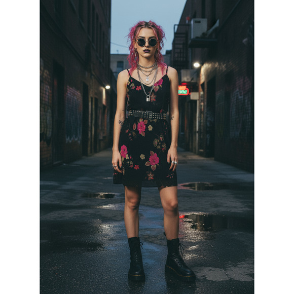 All that jazz sleeveless mini dress floral dress size Medium - Picture 2 of 4